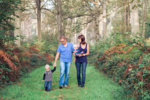 photo de famille dans la forêt de Marchiennes