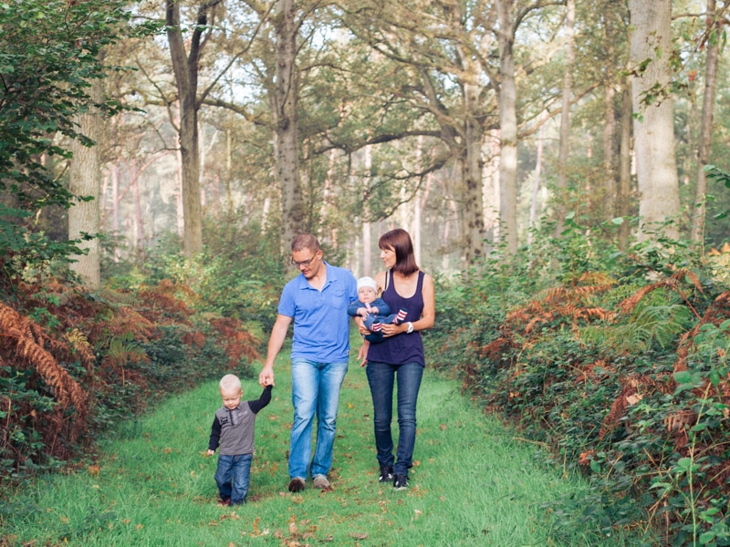 photo de famille dans la forêt de Marchiennes