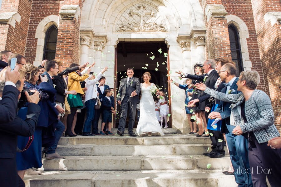 Mariage de Sophie & Olivier - la sortie des mariés