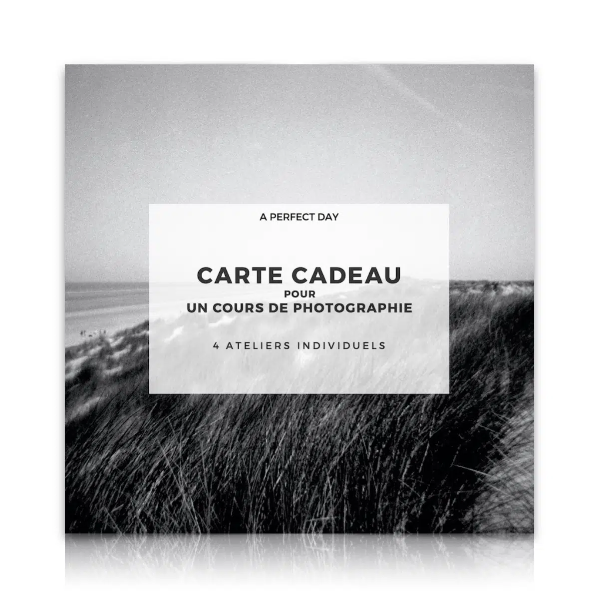 carte cadeau pour un cours de photographie