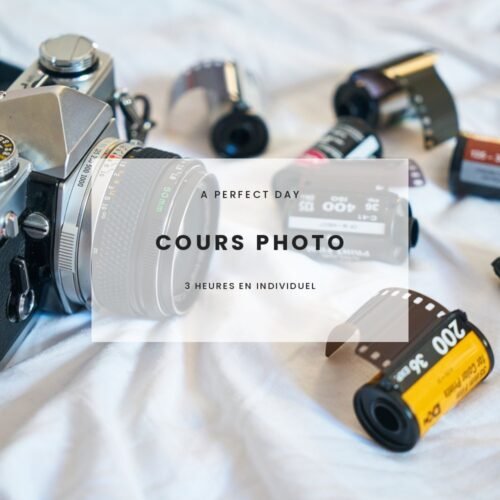 Carte cadeau cours photo individuel de 3 heures
