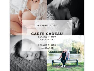 Carte cadeau pour une séance photo grossesse + une séance photo naissance