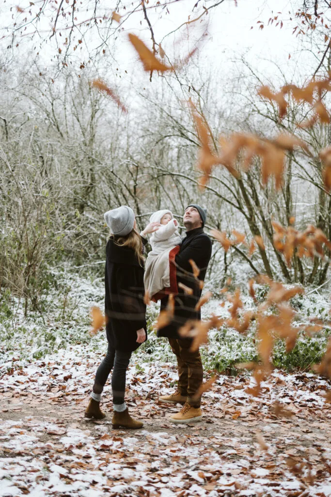 séance photo famille lille en hiver