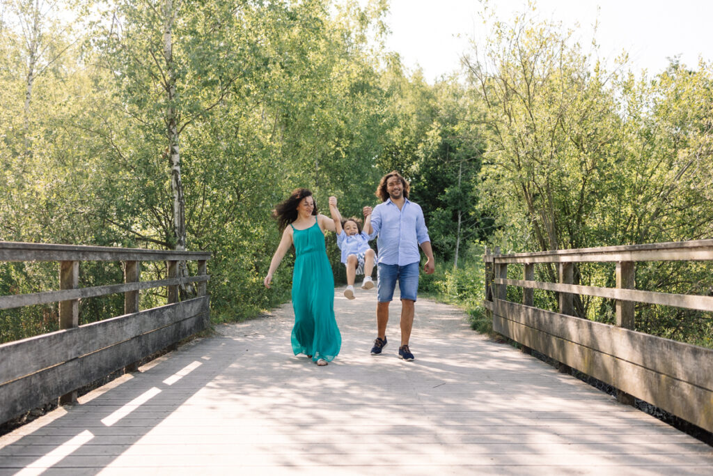 Complicité parents enfants — Shooting photo nature Rieulay