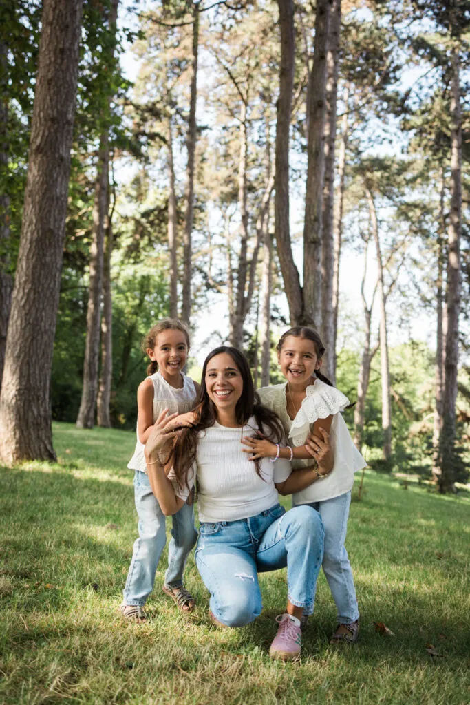 portrait de famille au parc barbieux a Roubaix