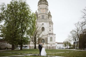 mariage à la tour abbatiale de saint amand les eaux