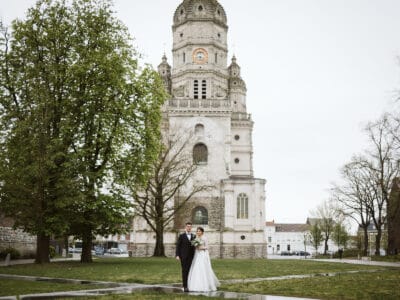 mariage à la tour abbatiale de saint amand les eaux